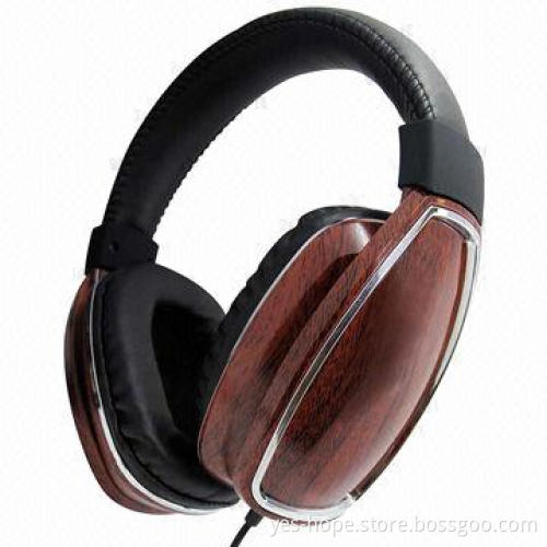 Real wood DJ headphone